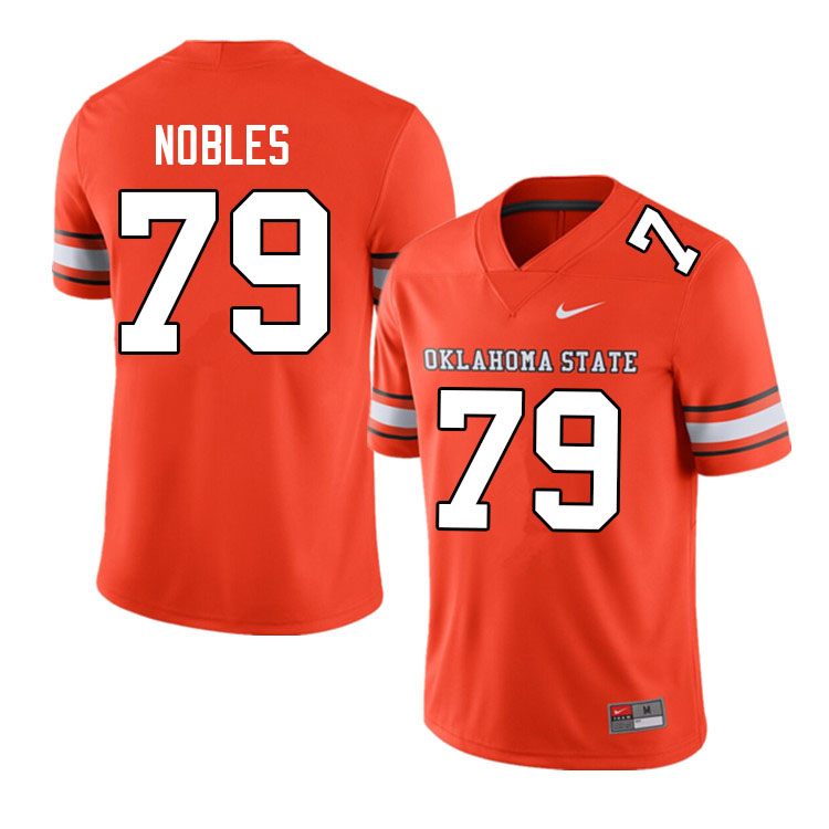 Men #79 Logan Nobles Oklahoma State Cowboys College Football Jerseys Sale-Alternate
